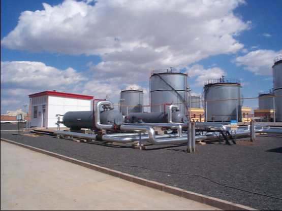 凱能油罐加熱器安裝現場