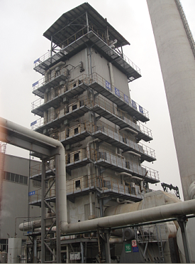 玻璃窯爐余熱利用現場