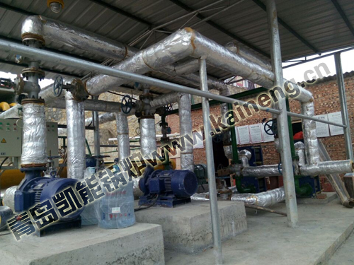 凱能發電機組余熱鍋爐現場