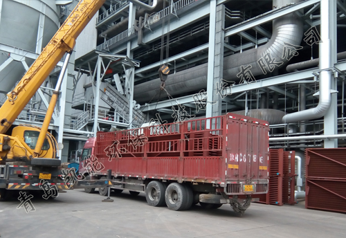 沁北低溫省煤器現場