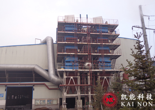 凱能礦熱爐余熱鍋爐項目現場