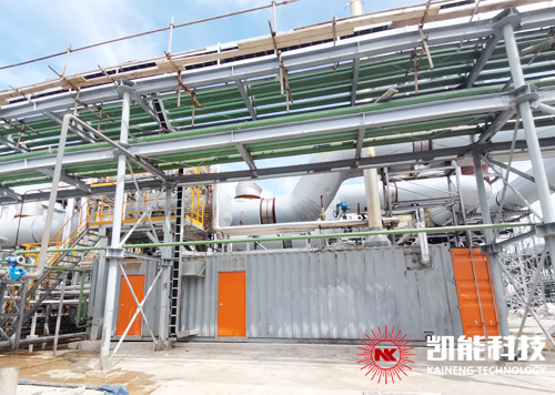 柬埔寨電站余熱回收系統項目現場